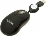 Logilink Maus USB Mini optical 800dpi m. retractable cord