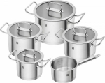 Zwilling Pro Cookware Set 5-Pc Stainless Steel Silver