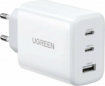 Ugreen CD275 Wall Charger with Cable 2&times; USB Type-C / USB 65W White
