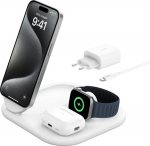 Belkin BoostCharge 3-in-1 Charging Stand white