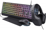 KEYBOARD +MOUSE GXT792 QUADROX/4-IN-1 BUNDLE ENG 25155 TRUST
