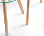 Side tables HELENA 2pcs set D40xH40cm, D50xH45cm, glass