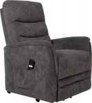 Recliner armchair BARCLAY with electric lifting mechanism, dark grey