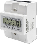 Qoltec Three-phase electronic counter | energy consumption meter per rail DIN | 400V | 100A | LCD | 4P