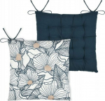 Bertoni-arco Tie-up Chair Cushion, EUGENIE, 38 x 38 cm