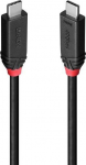 Lindy 2m USB4 240W Type C Cable, Black Line