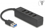 Delock USB Hub 4 port USB 5 Gbps with 4 x USB Type-A female black