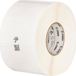 Zebra PolyO 3100T - Polyolefin - semigloss - Permanent adhesive - Satin White - 102 x 152 mm 3800 Etikett(en) (4 Rolle(n)