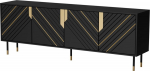 Cama MEBLE Cama 4D MOUNTAIN chest of drawers 204x40x72 black + gold
