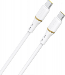 Kabel Dudao L25C USB-C - USB-C silicone 60W 1m - white
