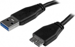 StarTech.com 10FT SLIM MICRO USB 3.0 CABLE, USB 3.0 A TO MICRO B M/M - THIN