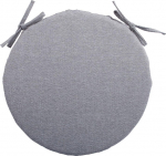 Cushion for chair SIMPLE GREY D38x2.5cm, hall
