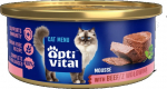 OPTIVITAL Fluffy mousse with beef - wet cat food - 85g
