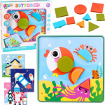 LeanToys Creative Geometric Puzzle Mosaic Educational Puzzle 35 el