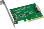 IcyDock MCIO Bi to PCle 5.0 xB Pcle Adapter with Redriver