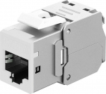 Wentronic Keystone Module RJ45 CAT 6A, STP, Slim, white, whi