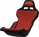 Sabelt SRP-1 Sim racing seat, fiber optic shell, Formula design, padded - racing red