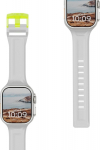 Urban UAG Scout - silicone strap do Apple Watch series 4-6 & SE 1-3, 44mm / series 7-9, 45mm / series 10-11, 46mm / Ultra 1-3, 49mm (smoke / active neon)
