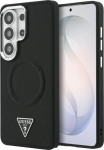 Case Guess Embossed Ring Triangle Logo MagSafe for Samsung Galaxy S26 Ultra / black