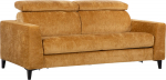 Sofa bed FRODE with spring mattress, yellow