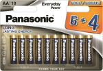 Panasonic Everyday Power patarei LR6EPS/10BW (6+4)