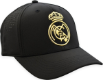 Project Rogers Real Madrid CF Official Cap &ndash; Black Performance Cap with Gold Crest &ndash; Size U (RM3GO41)