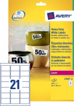 Avery Zweckform Heavy Duty Laser Labels - polyester labels - wei&szlig; - 420 Etikett en