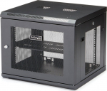 StarTech.com 9U wall-mounted server rack cabinet - upp till 19 tum (48.26 cm) deep - Rack mounting cabinet - wall mounting - svart - 9U