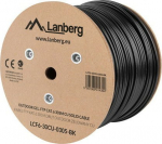 Lanberg Kabel LAN FTP KAT-6 305M outdoor gelled wire cu fluke, czarny