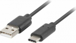 Cable USB Lanberg USB-A - 1 m Czarny (CA-USBO-20CU-0010-BK)