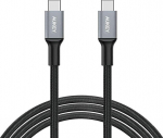 AUKEY CB-CD6 kabel USB-C - USB-C 2m 60W PD 3A 20V nylon braid black