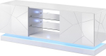 Cama MEBLE Cama TV cabinet QIU 160 MDF white gloss/white gloss
