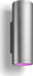 Philips Hue WCA Appear Outdoor Wall Lantern, Inox | 8 W | 2000-6500 Hue White Colour Ambiance
