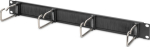 DIGITUS Cable management panel steel brackets+brush strip 19" 1HE