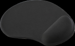 DELTACO OFFICE Mouse pad with wrist rest in gel, svart