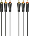 Kaabel Hama 3RCA -3RCA gold-plated 1.5m