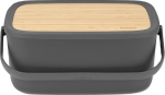 Brabantia 128264 bread box Rectangular Black Wood