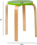 Stool SIXTY-1 green