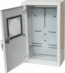 Alfako Surface-mounted meter switchgear 1x3F on the electronic counter lock the window RAL 9003 A-RZ19E