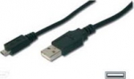 Kabel USB Digitus USB-A - microUSB 3 m Czarny (AK-300110-030-S)