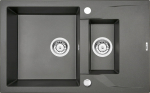 Deante sink SINK.ANDANTE ANTHRACITE MET. GRANITE 1.5K Z/O 780X490X194+SPACE SAVER
