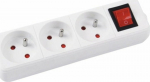 Office Products Surge Protector Power Strip 3 jack 3 m White (13113341-14)