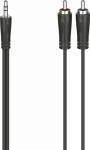 Cable Hama Jack 3.5mm - RCA (Cinch) x2 0.75m czarny (002051090000)
