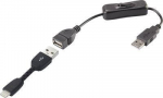 Renkforce USB-Kabel USB 2.0 USB-A Apple Lightning connector, black, included - Kabel - Digital/Data