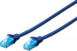 Digitus Patch cord U/UTP kat.5e PVC 2m niebieski