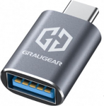 GRAUGEAR USB 3.2 Gen2 Adapter Type-A zu Type-C Stecker 2 Stk