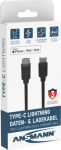 Ansmann 1700-0107 - 2 m - Lightning - USB C - Male - Male - Schwarz