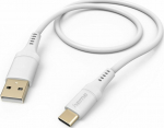 Kabel USB Hama USB-A - USB-C 1.5 m White (002015710000)
