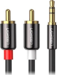 UGREEN AV116 3.5mm Jack to 2x RCA (Cinch) Audio Cable 2m / black