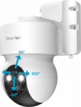 Beafon Bea-fon SAFER 3S Pro - IP-Sicherheitskamera - Outside - Kabellos - Amazon Alexa & Google Assistant - Wand - Wei&szlig;